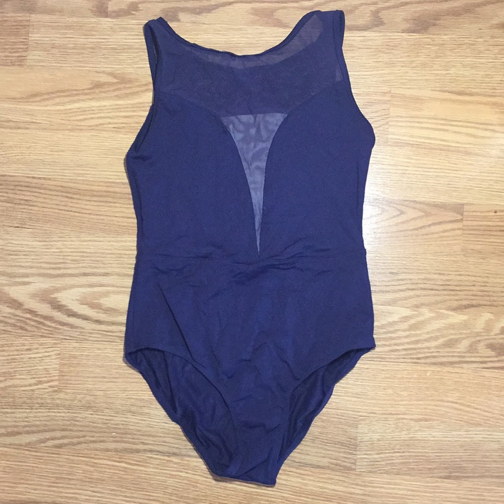 Mirella Splice Boat Neck tank leotard